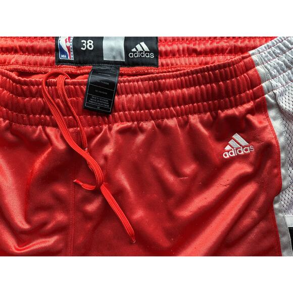 Charlotte Bobcats 2004-09 ADIDAS shorts Authentic 38 XL pants orange NBA vtg - Picture 4 of 13